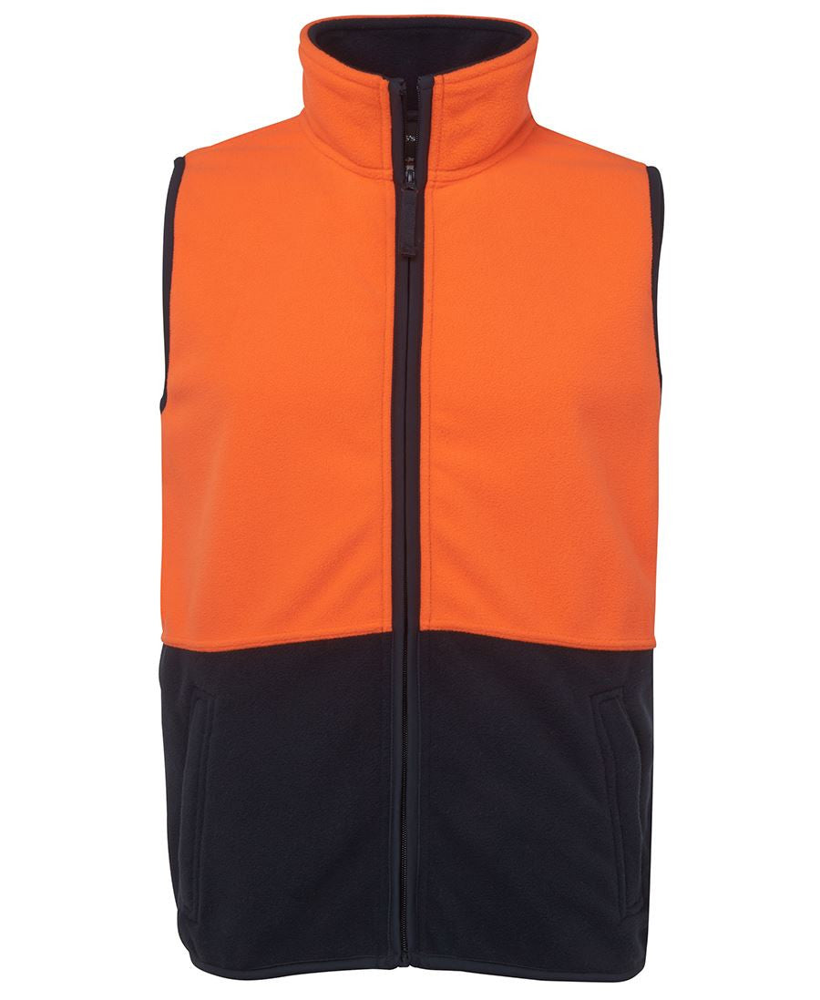 Jb's Hi Vis Polar Vest - Adults (6HVPV)
