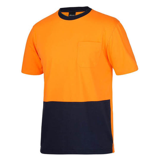 JBs Wear Hi Vis Crew Neck Cotton T-shirt(6HVTC)