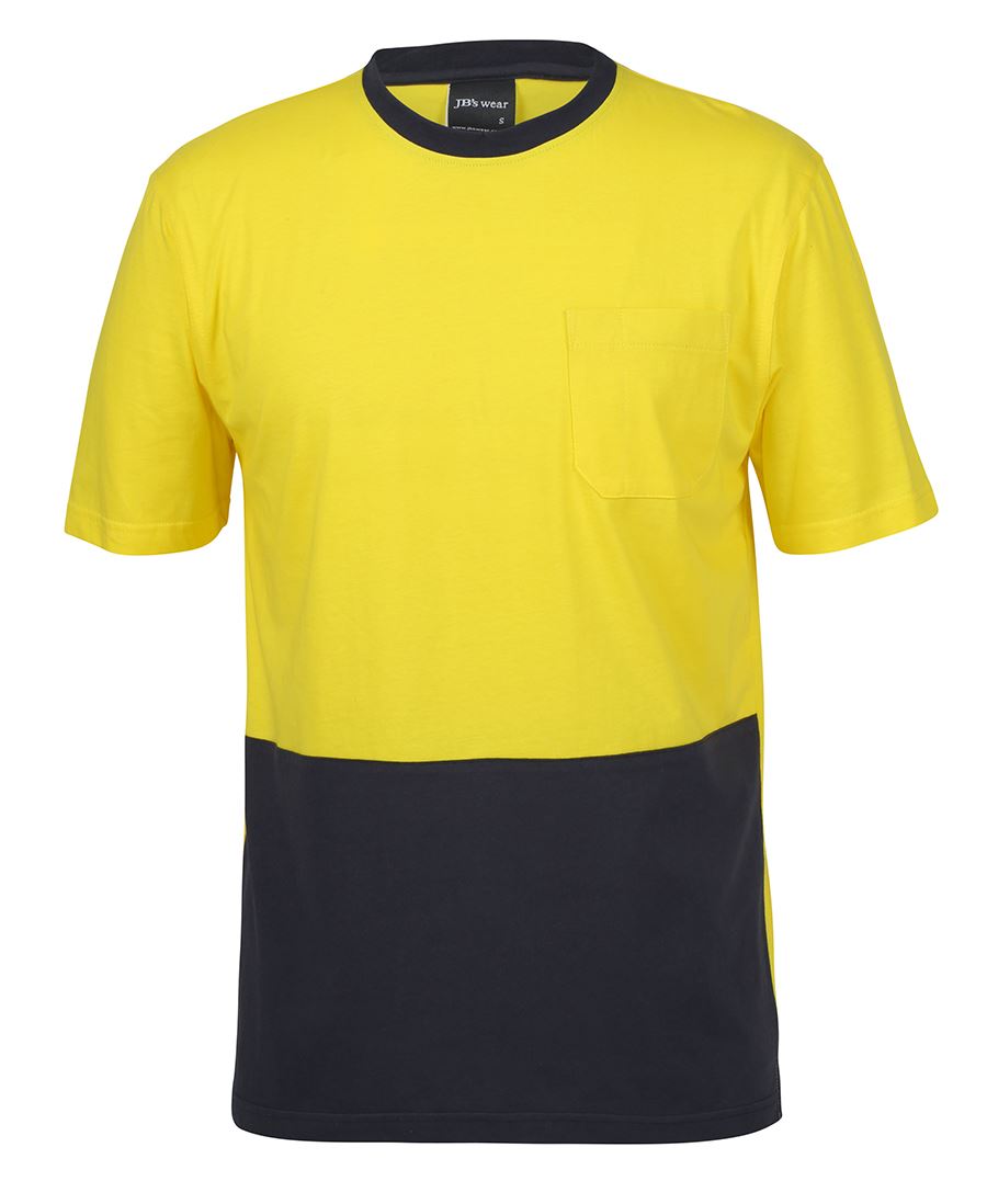 JBs Wear Hi Vis Crew Neck Cotton T-shirt(6HVTC)