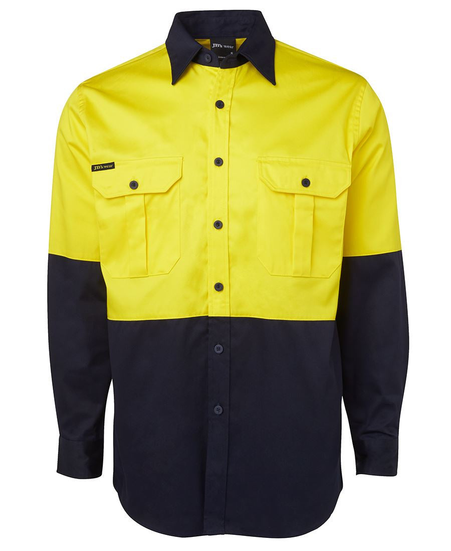 JB's Hi Vis Long Sleeve 190g Shirt - Adults (6HWL)
