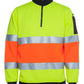 JB's Hi Vis 1/2 Zip D+N Fleecy Sweat - Adults (6HZFS)