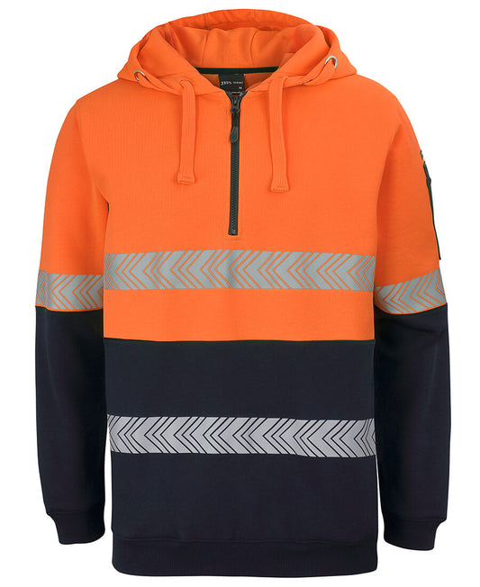 JB's Hi Vis 1/2 Zip Segmented Tape Hoodie (6HZSH)