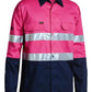 Bisley Taped Hi Vis Cool Lightweight Shirt  Long Sleeve (BS6896)