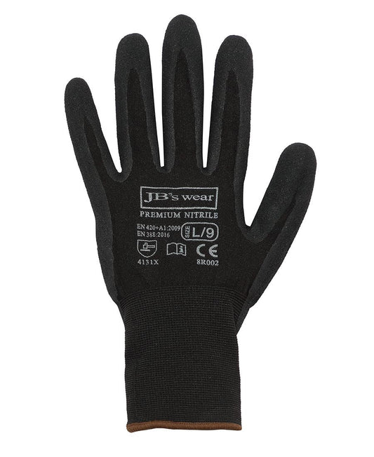 Jb's Premium Black Nitrile Glove 12 Pack (8R002)