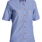 Bisley Women's Chambray Shirt  Short Sleeve (B71407L)