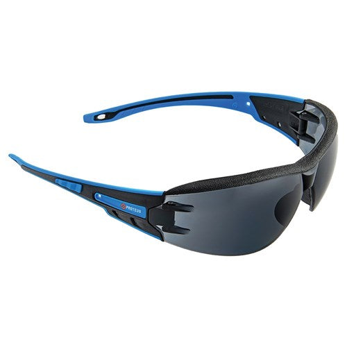 Pro Choice Proteus 1 Safety Glasses Smoke Lens Integrated Brow Dust Guard Each of 12 (9502)
