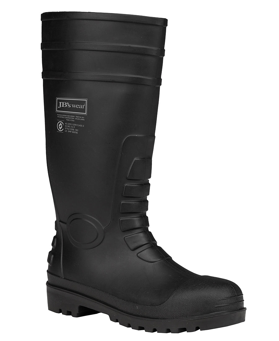 JBs Wear Steel Toe Cap And Steel Plate Gumboot (9G1)