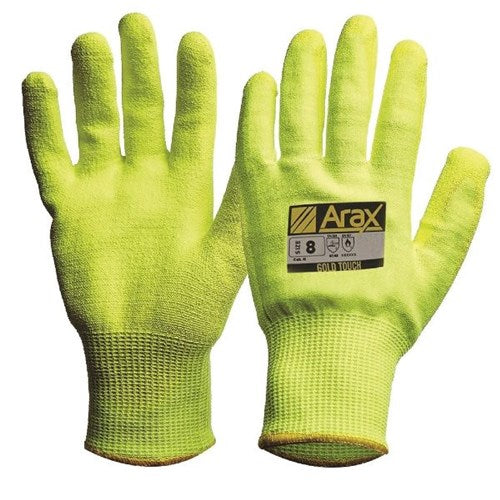 Pro Choice Arax Gold Hi-Vis Yellow Arax With Hi-Vis Yellow Palm - Pair of 1 (AFYPU)