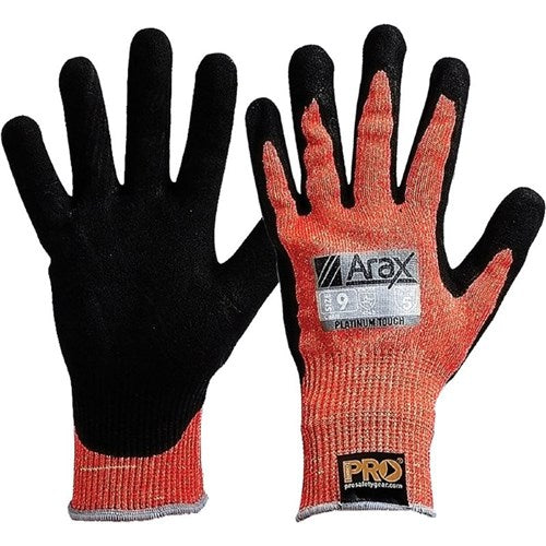 Pro Choice Arax Platinum Pu/Nitrile Foam Dip On Red 13G Liner - Pair of 1 (APNPUD)