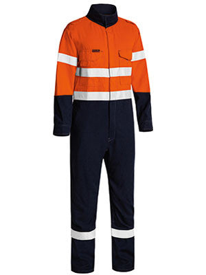 Bisley Tencate TecasafeÂ® Plus Taped 2 Tone Hi Vis Fr Lightweight Engineered Coverall-(BC8186T)