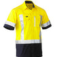 Bisley Flex & Move Two Tone Hi Vis Stretch Utility Shirt Short Sleeve (BS1177XT)