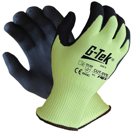 Pro Choice G-Tek (Guardtek) Cut C Hi Viz Yellow Pair of 12 (CUT-5YE)