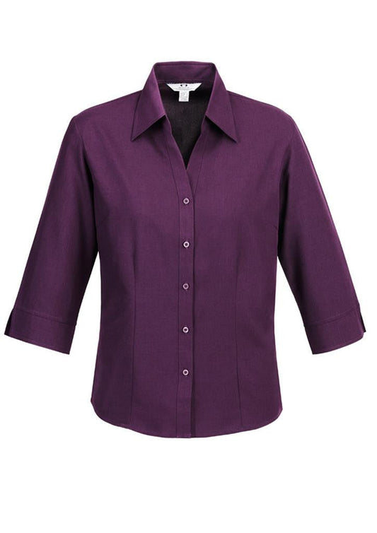 Biz Collection Ladies Plain Oasis Shirt-3/4 Sleeve (LB3600)