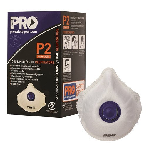Pro Choice Dust Masks P2+Valve (PC321) (12/BOX)