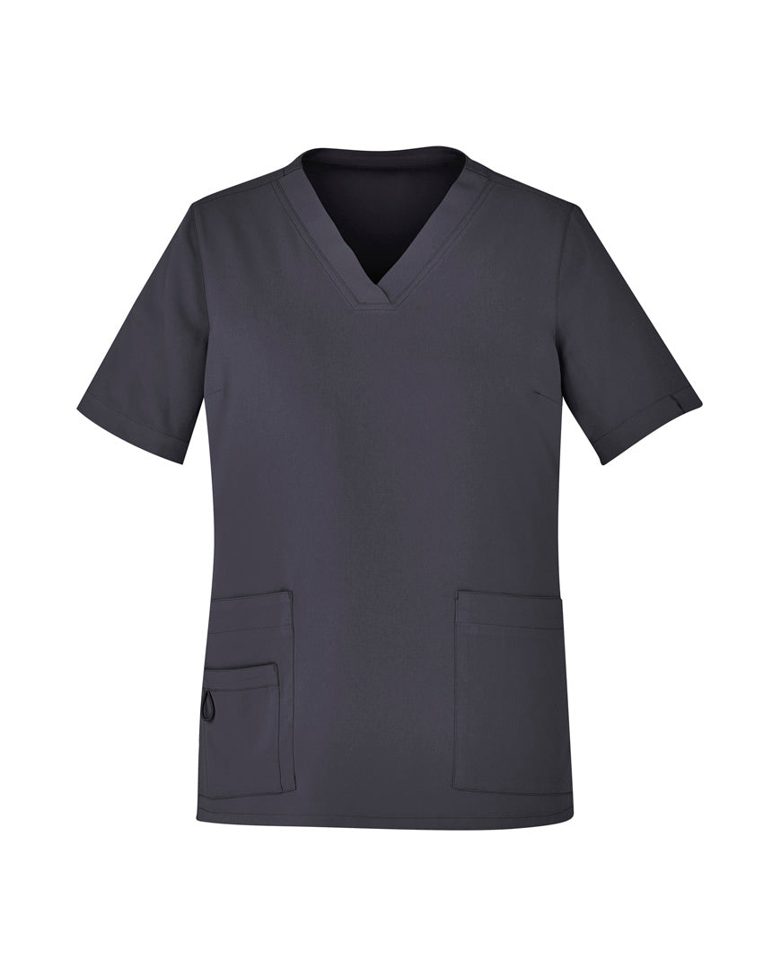 Biz Care Womens Avery Easy Fit V-Neck Scrub Top (CST941LS)