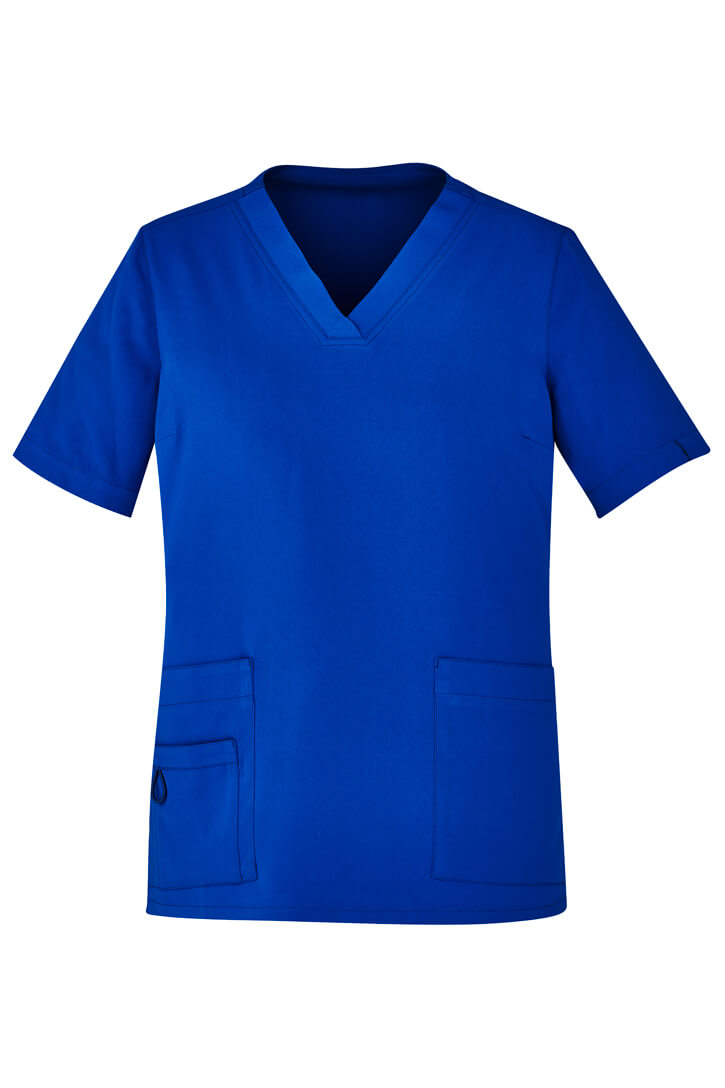 Biz Care Womens Avery Easy Fit V-Neck Scrub Top (CST941LS)