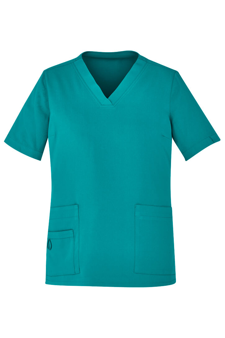 Biz Care Womens Avery Easy Fit V-Neck Scrub Top (CST941LS)