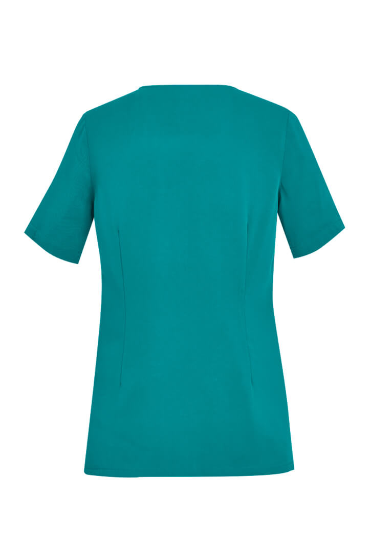 Biz Care Womens Avery Tailored Fit Round Neck Scrub Top (CST942LS)