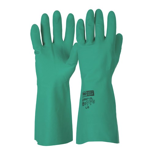 Pro Choice Green Nitrile - Length 33Cm Pair of 12 (RNF15)