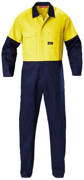Hard Yakka  Hi-visibility Two Tone Cotton Drill Coverall (Y00270)