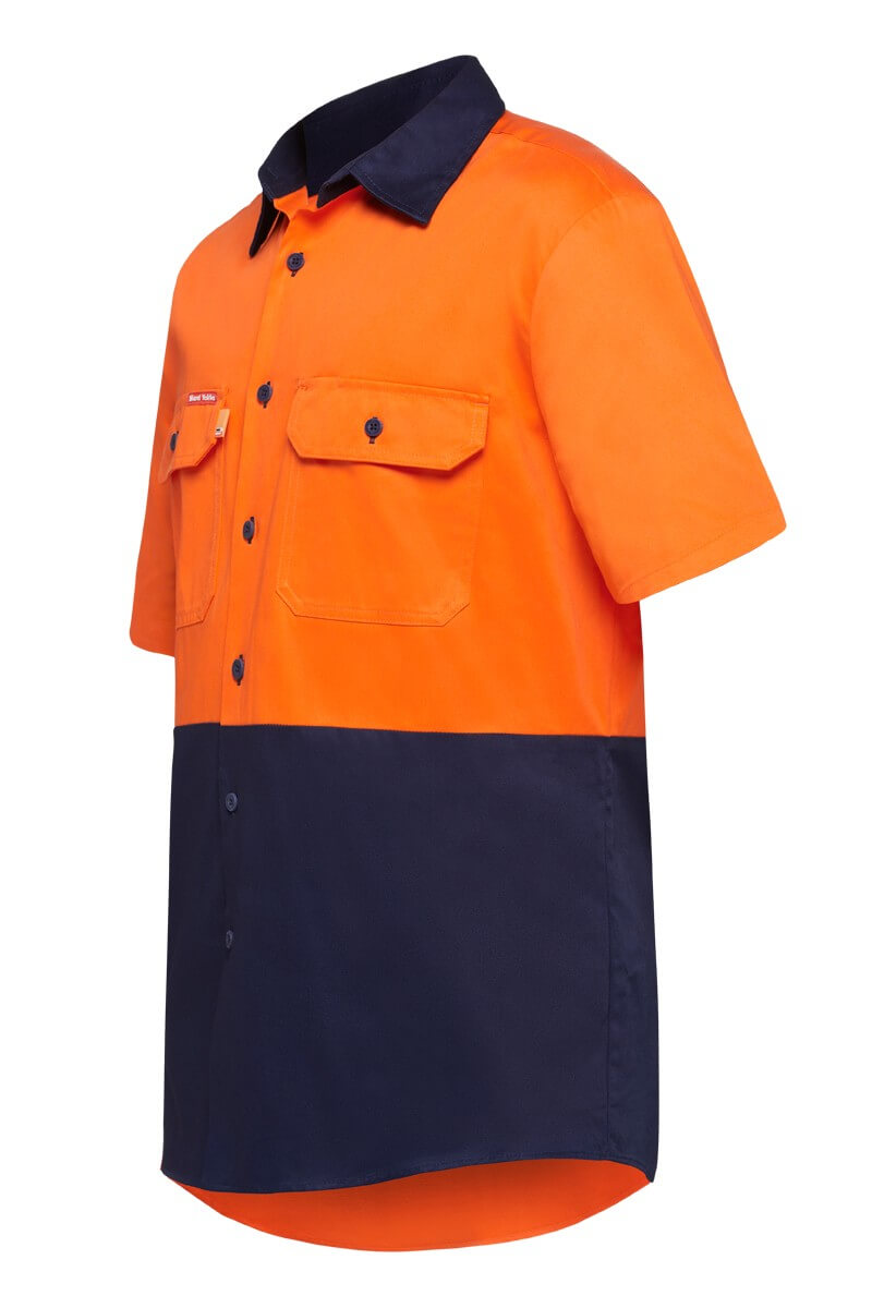 Hard Yakka S/Sl L/Weight Drill 2 Tone Ventilated Shirt (Y04620)