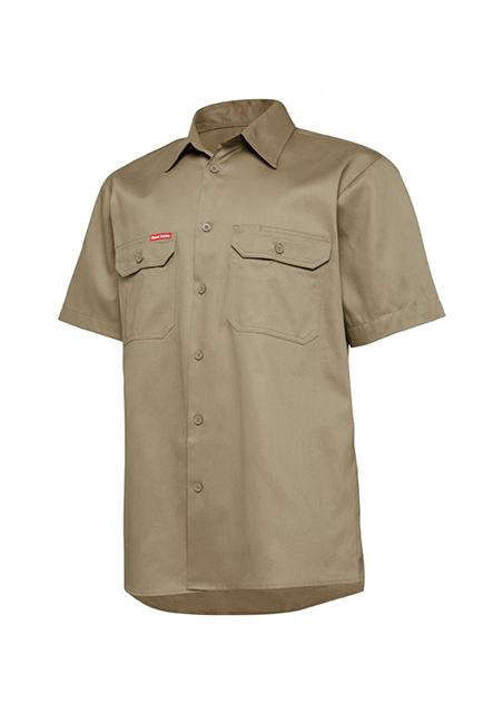 Hard Yakka S/Sl L/Weight Drill Ventilated Shirt-(Y04625)