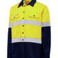 Hard Yakka L/Sl Hi Vis L/Weight 2 Tone Ventilated Shirt W/Tape-(Y08805)