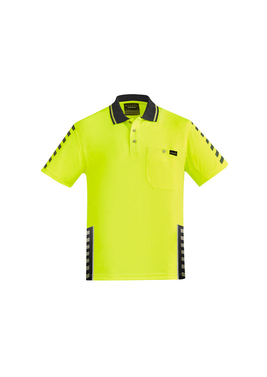 Syzmik Mens Hi Vis Komodo Short Sleeve Polo (ZH320)