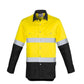 Syzmik Mens Hi Vis Spliced Industrial Shirt - Hoop Taped (ZW123)