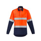 Syzmik Mens Orange Flame Hrc 2 Hoop Taped Closed Front Spliced Shirt (ZW143)