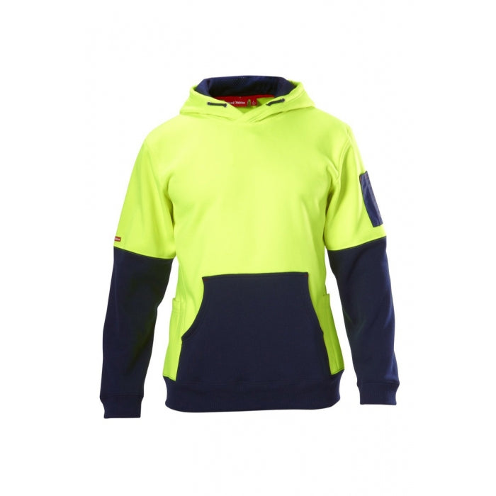 Hard Yakka Hi visibility Two Tone Brushed Fleece Hoodie-(Y19325)