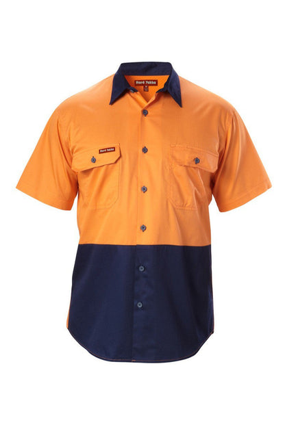 Hard Yakka Koolgear Hi Vis 2 Tone Vented S/Sl Shirt (Y07559)