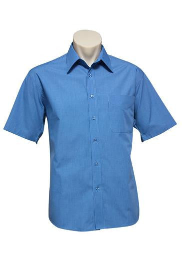 Biz Collection Mens Micro Check Shirt -S/S (SH817)
