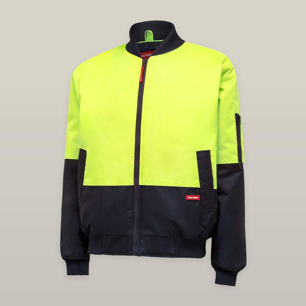 Hard Yakka Hi Visibility 2Tone Bomber Jacket-(Y06670)