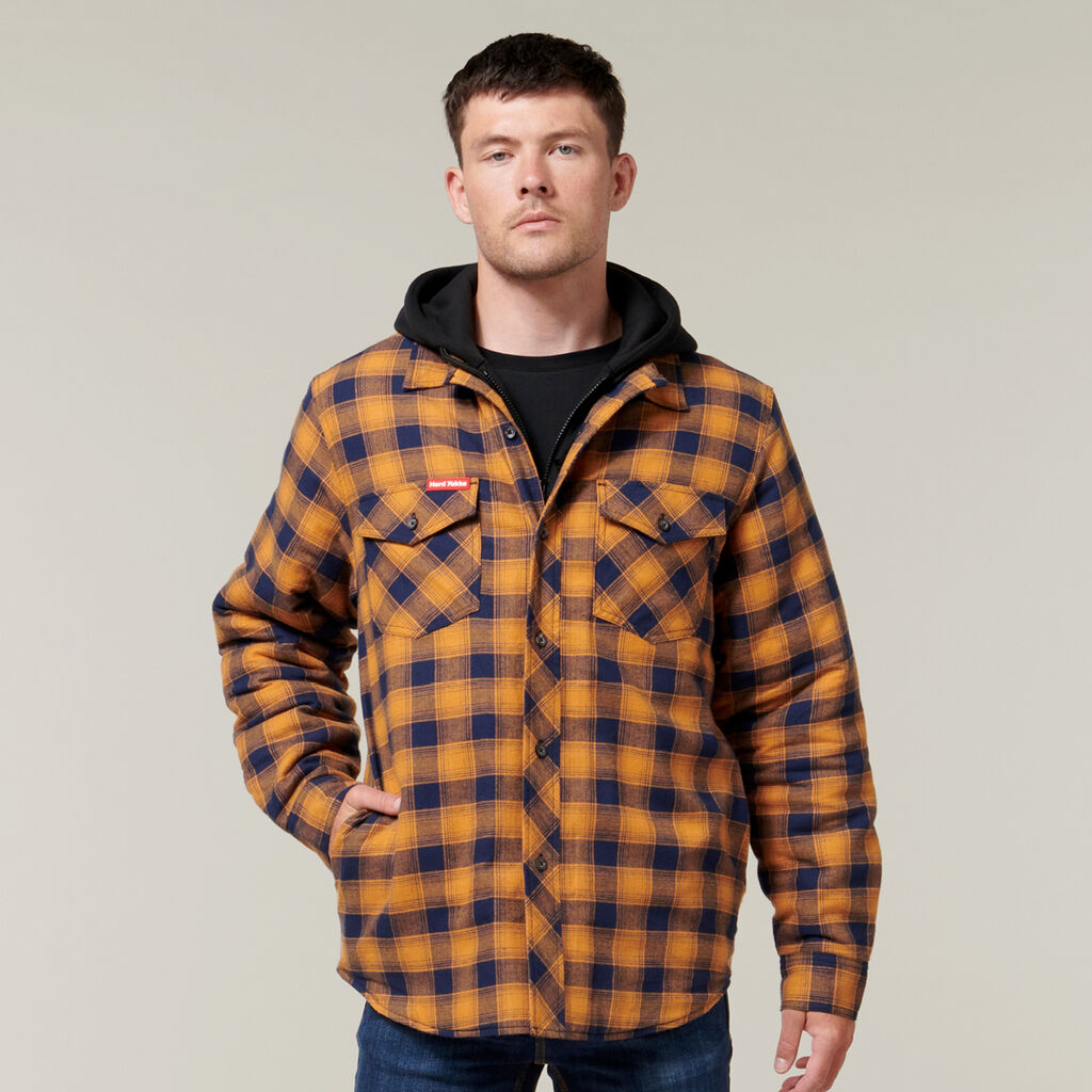 Hard Yakka Quilted Flannel Jacket-(Y06690)