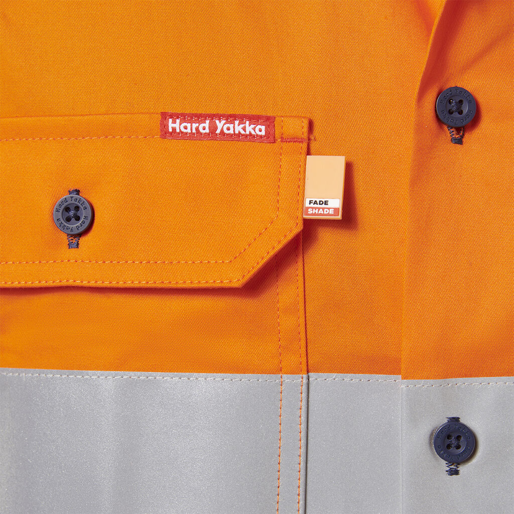 Hard Yakka Short Sleeve Hi Vis 2 Tone Taped Vented Shirt (Y07754)
