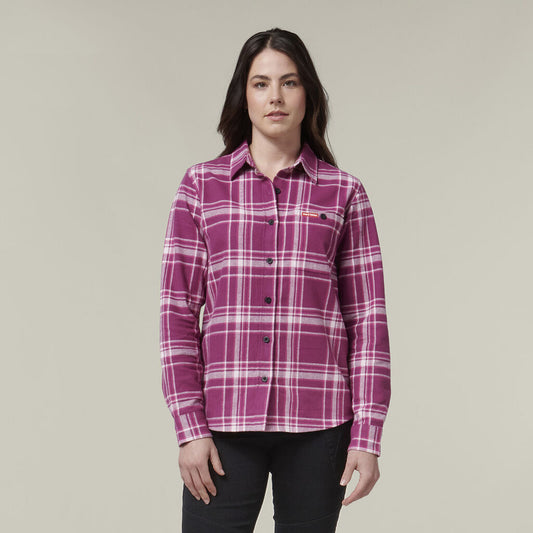 Hard Yakka Womens Check Flannie (Y08744)