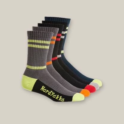 Hardyakka Cotton Crew Work Socks 5 Pack- (Y20035)